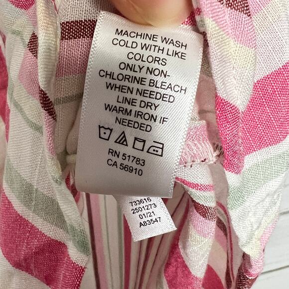 Maurices Colorful Striped Button Front Top Size XXL - Picture 8 of 8